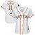 Houston Astros #11 Evan Gattis White 2018 Gold Program Cool Base Womens Stitched MLB Jersey