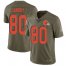 Nike Cleveland Browns #80 Jarvis Landry Olive Youth Stitched NFL Limited 2017 Salute to Service Jersey