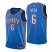 Nike Oklahoma City Thunder #6 Gabriel Deck Blue Mens 2021-22 NBA 75th Anniversary Diamond Swingman Jersey – Icon Edition Mens