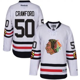 Chicago Blackhawks #50 Corey Crawford White 2017 Winter Classic Stitched Youth NHL Jersey