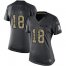 Nike Detroit Lions #18 Geronimo Allison Black Womens Stitched NFL Limited 2016 Salute to Service Jersey