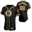 Boston Bruins #88 David Pastrnak Mens 2020 NHL x MLB Crossover Edition Baseball Jersey Black
