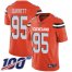 Nike Cleveland Browns #95 Myles Garrett Orange Alternate Mens Stitched NFL 100th Season Vapor Limited Jersey