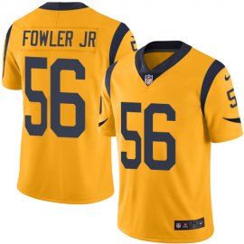 Nike Los Angeles Rams #56 Dante Fowler Jr Gold Mens Stitched NFL Limited Rush Jersey