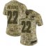 Nike Los Angeles Rams #22 Marcus Peters Camo Womens Stitched NFL Limited 2018 Salute to Service Jersey