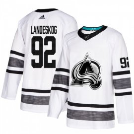 Adidas Colorado Avalanche #92 Gabriel Landeskog White Authentic 2019 All-Star Stitched Youth NHL Jersey