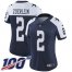 Nike Dallas Cowboys #2 Greg Zuerlein Navy Blue Thanksgiving Womens Stitched NFL 100th Season Vapor Throwback Limited Jersey