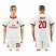 AC Milan #20 Abate Away Soccer Club Jersey