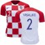 Croatia #2 Vrsaljko Home Kid Soccer Country Jersey