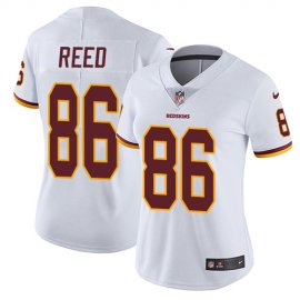 Nike Washington Football Team #86 Jordan Reed White Womens Stitched NFL Vapor Untouchable Limited Jersey