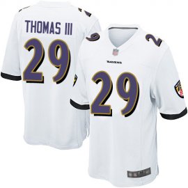 Nike Baltimore Ravens #29 Earl Thomas III White Youth Stitched NFL New Elite Jersey