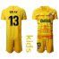 Atletico Madrid #13 Oblak Yellow Goalkeeper Kid Soccer Club Jersey