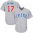 Chicago Cubs #17 Kris Bryant Grey Road Stitched Youth MLB Jersey