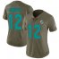 Nike Miami Dolphins #12 Bob Griese Olive Womens Stitched NFL Limited 2017 Salute to Service Jersey