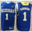 Michigan Wolverines 1 Glenn Robinson III Blue NCAA Basketball Jerseys