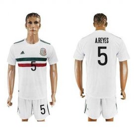 Mexico #5 A.Reyes Away Soccer Country Jersey