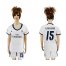 Womens Real Madrid #15 F.Coentrao Home Soccer Club Jersey