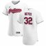 Cleveland Indians #32 Franmil Reyes Mens Nike White Home 2020 Authentic Team MLB Jersey