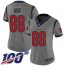 Nike Houston Texans #88 Jordan Akins Gray Womens Stitched NFL Limited Inverted Legend 100th Season Jersey