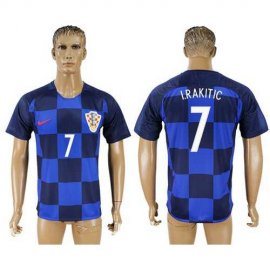 Croatia #7 I.Rakitic Away Soccer Country Jersey