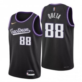 Sacramento Sacramento Kings #88 Neemias Queta Mens Nike Black 2021/22 Swingman NBA Jersey – City Edition Mens