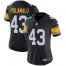 Nike Pittsburgh Steelers #43 Troy Polamalu Black Alternate Womens Stitched NFL Vapor Untouchable Limited Jersey