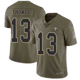 Nike New Orleans Saints #13 Michael Thomas Olive Youth Stitched NFL Limited 2017 Salute to Service Jersey