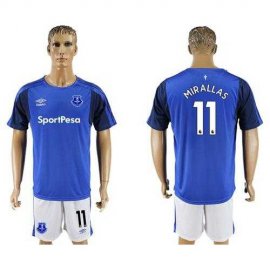 Everton #11 Mirallas Home Soccer Club Jersey