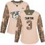 Adidas Nashville Predators #3 Steven Santini Camo Authentic 2017 Veterans Day Womens Stitched NHL Jersey