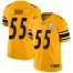 Nike Pittsburgh Steelers #55 Devin Bush Gold Mens Stitched NFL Limited Inverted Legend Jersey