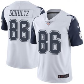 Nike Dallas Cowboys #86 Dalton Schultz White Mens Stitched NFL Limited Rush Jersey