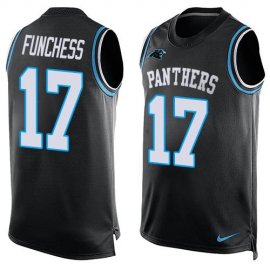 Nike Carolina Panthers #17 Devin Funchess Black Team Color Mens Stitched NFL Limited Tank Top Jersey