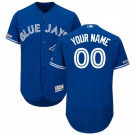 Toronto Blue Jays Majestic Alternate Flex Base Authentic Collection Custom Jersey Royal