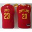 Youth Cavaliers #23 LeBron James Red The Finals Patch NBA Jersey
