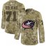 Adidas Columbus Blue Jackets #71 Nick Foligno Camo Authentic Stitched NHL Jersey
