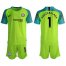 Chelsea #1 Arrizabalaga Shiny Green Goalkeeper Soccer Club Jersey