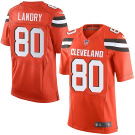 Nike Cleveland Browns #80 Jarvis Landry Orange Alternate Mens Stitched NFL Elite Jersey