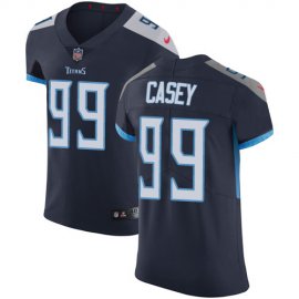 Nike Tennessee Titans #99 Jurrell Casey Navy Blue Team Color Mens Stitched NFL Vapor Untouchable Elite Jersey