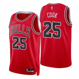 Nike Chicago Bulls #25 Tyler Cook Red Mens 2021-22 NBA 75th Anniversary Diamond Swingman Jersey – Icon Edition Mens