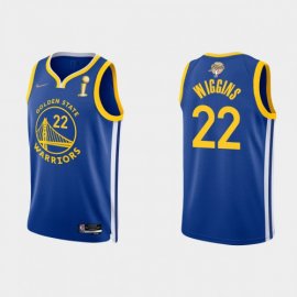 Golden State Golden State Warriors #22 Andrew Wiggins Mens Nike Blue 2021-22 NBA Finals Champions Swingman Jersey Mens