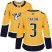 Adidas Nashville Predators #3 Steven Santini Yellow Home Authentic Womens Stitched NHL Jersey