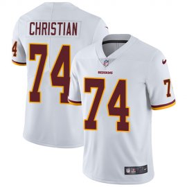 Nike Washington Football Team #74 Geron Christian White Mens Stitched NFL Vapor Untouchable Limited Jersey