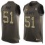 Nike New Orleans Saints #51 Cesar Ruiz Green Mens Stitched NFL Limited Salute To Service Tank Top Jersey
