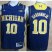 Michigan Wolverines 10 Tim Hardaway Big 10 Patch Blue College NCAA Basketball Jerseys