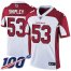 Nike Arizona Cardinals #53 A.Q. Shipley White Mens Stitched NFL 100th Season Vapor Limited Jersey