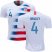USA #4 Bradley Home Soccer Country Jersey