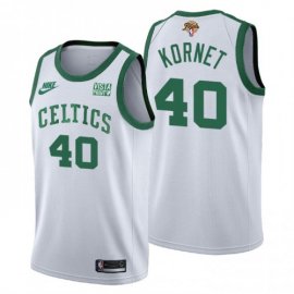 Boston Boston Celtics #40 Luke Kornet Mens Nike Releases Classic Edition 2022 NBA Finals 75th Anniversary Jersey White Mens
