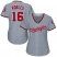 Washington Nationals #16 Victor Robles Grey Road Womens Stitched MLB Jersey