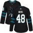 Adidas San Jose Sharks #48 Tomas Hertl Black Alternate Authentic Womens Stitched NHL Jersey