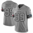 Houston Texans #99 J.J. Watt Mens Nike Gray Gridiron II Vapor Untouchable Limited NFL Jersey